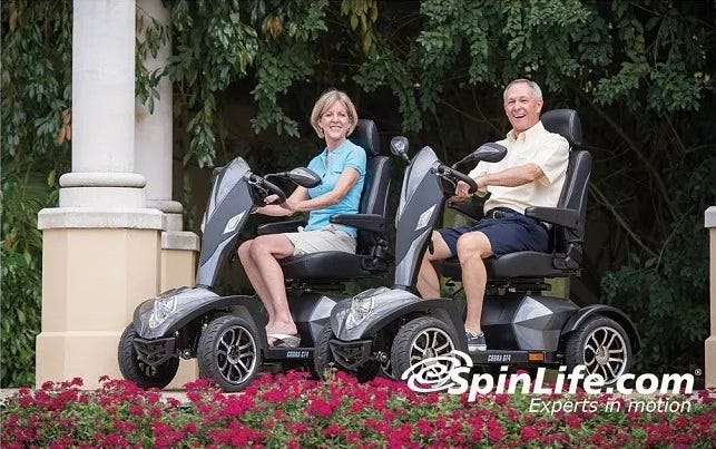 Close-up image of Cobra GT4 Heavy Duty Scooter
