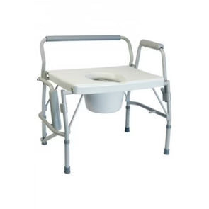 3 in 1 Aluminum Commode Back Bar and Casters