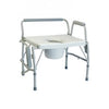 Close-up image of 3 in 1 Aluminum Commode Back Bar and Casters