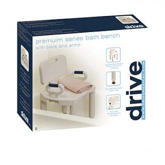 Premium Bath Bench with Back and Arms
