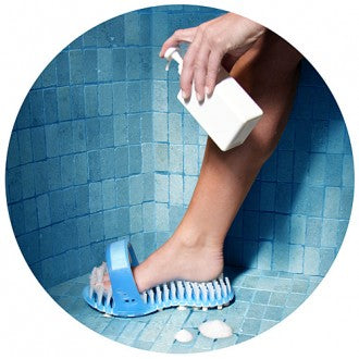 Shower Sandal Foot Cleaning Aid
