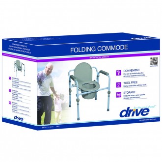 Drive Folding Steel Commode