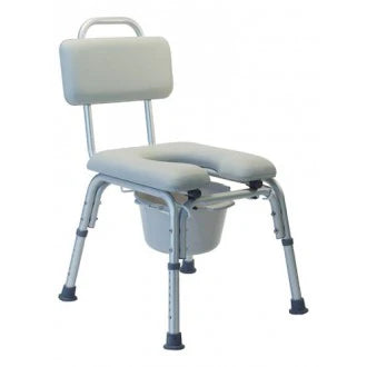 Close-up image of Deluxe Padded Commode Bath Seat
