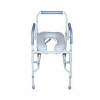Deluxe Drop Arm Commode with Padded Seat