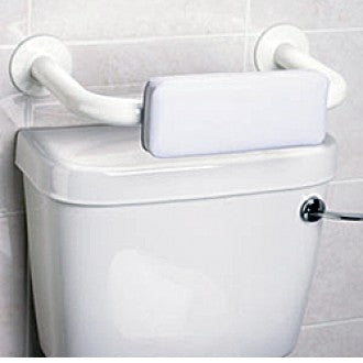 Close-up image of Padded Toilet Backrest Grab Bar