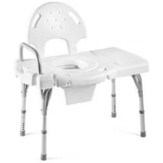 Close-up image of Invacare Bariatric Transfer Bench with Commode
