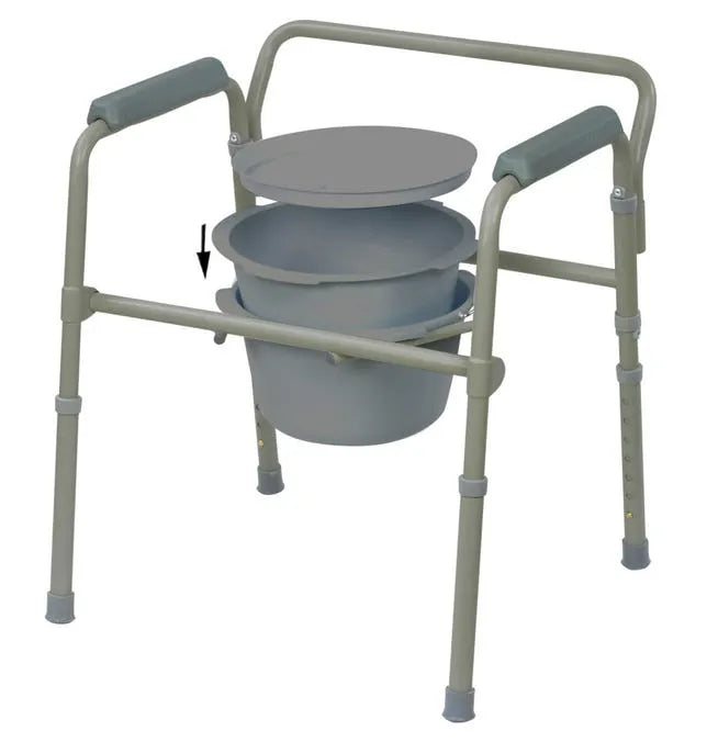 Drive Folding Steel Commode