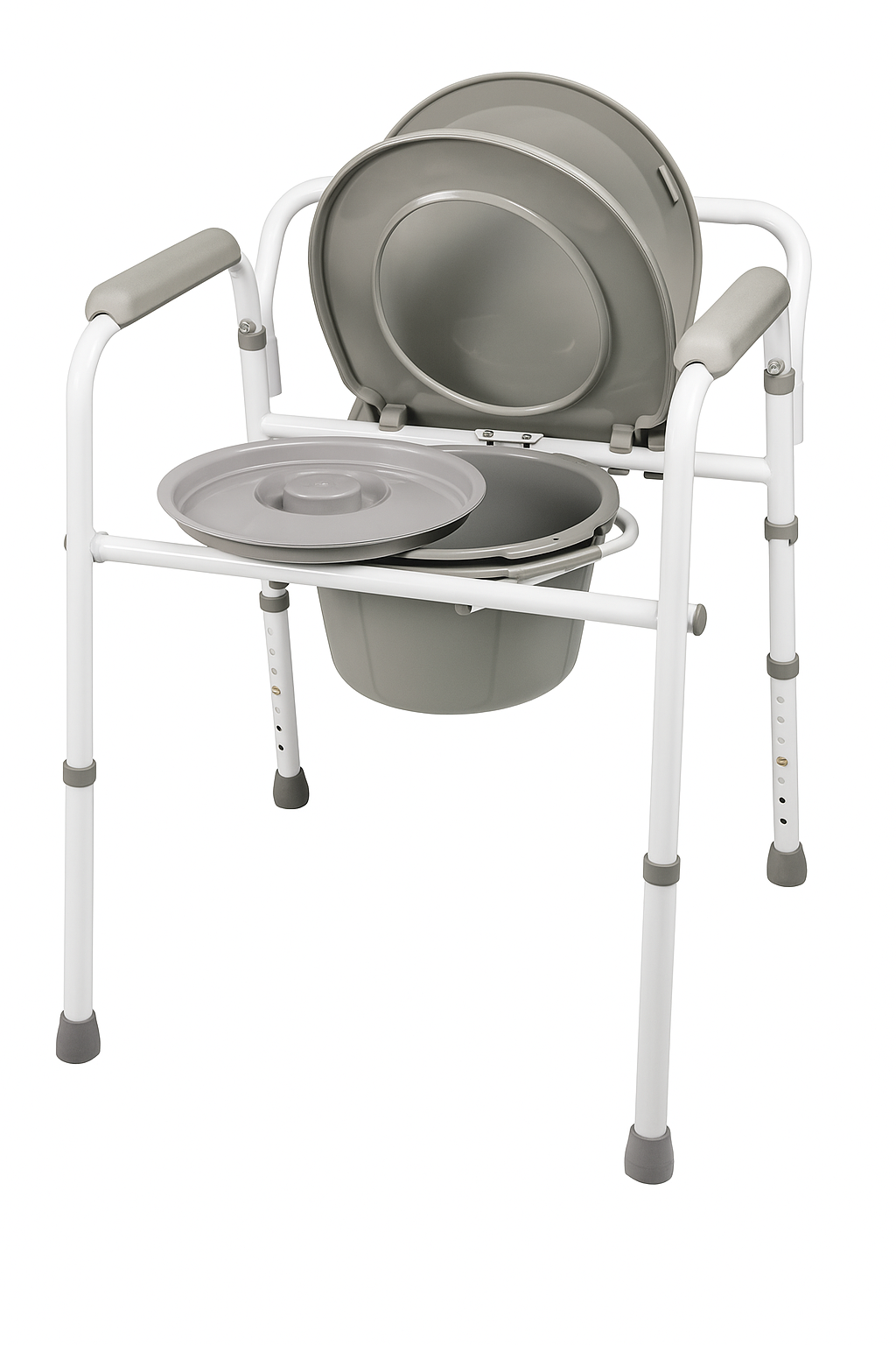 3 in 1 Steel Folding Commode