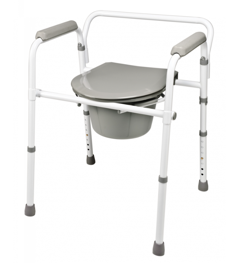 Graham-Field 3-In-1 Steel Folding Commode