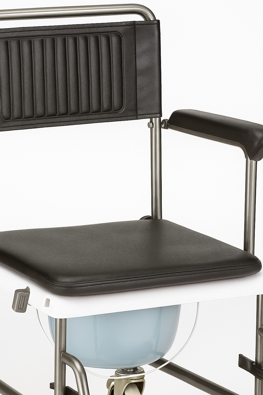 Nova Drop-Arm Transport Chair Commode