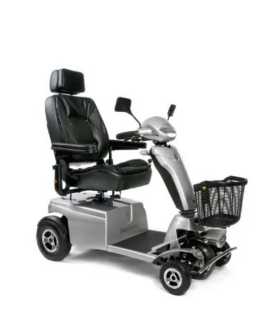 Electric Mobility Scooter, 55-Mile Battery Life, Open Frame & Wide Deck, Handles Curbs, 8 MPH, 485-lb. Capacity, Quingo Toura 2 by ComfyGo