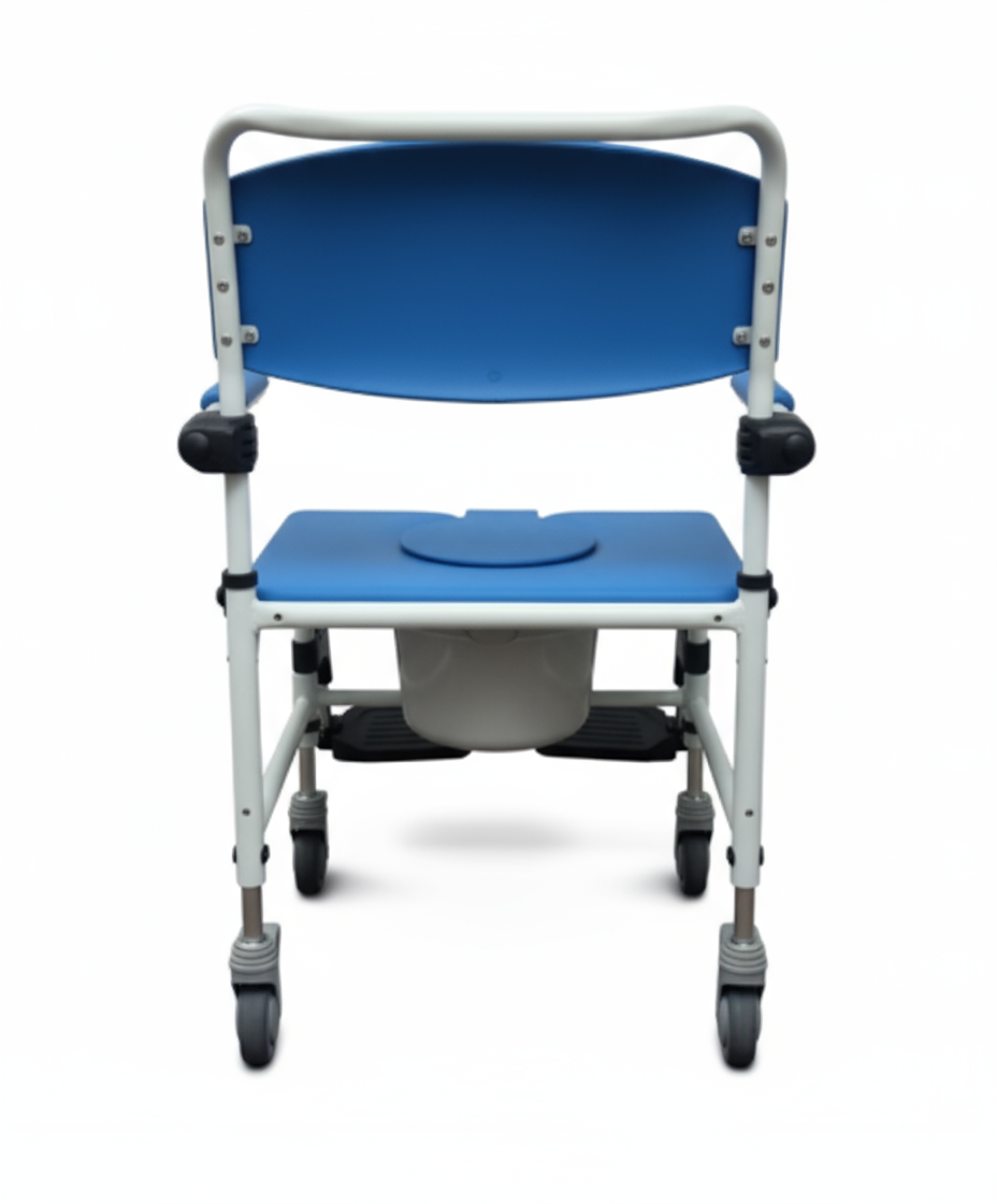 Drive Bariatric Rehab Commode Chair w/ Rear Locking Casters