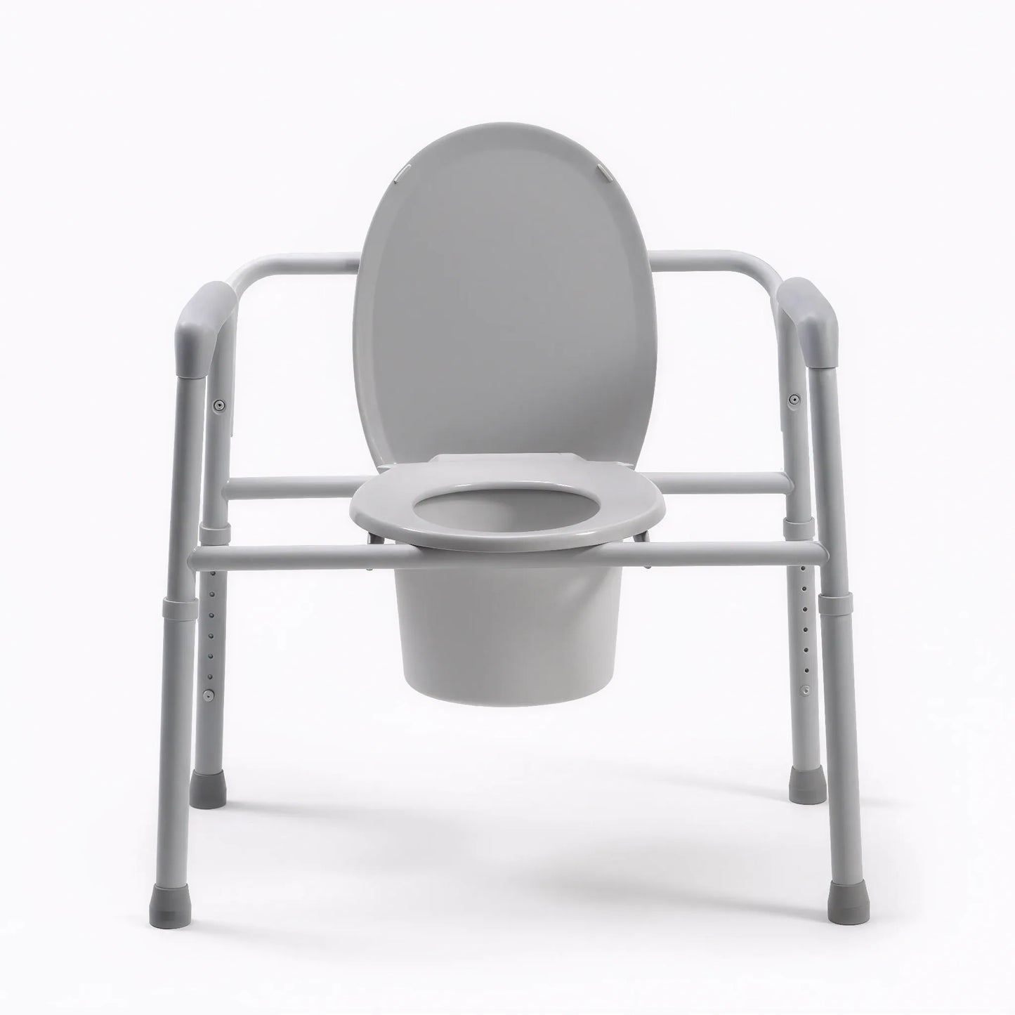 Deluxe Drop Arm Commode with Padded Seat