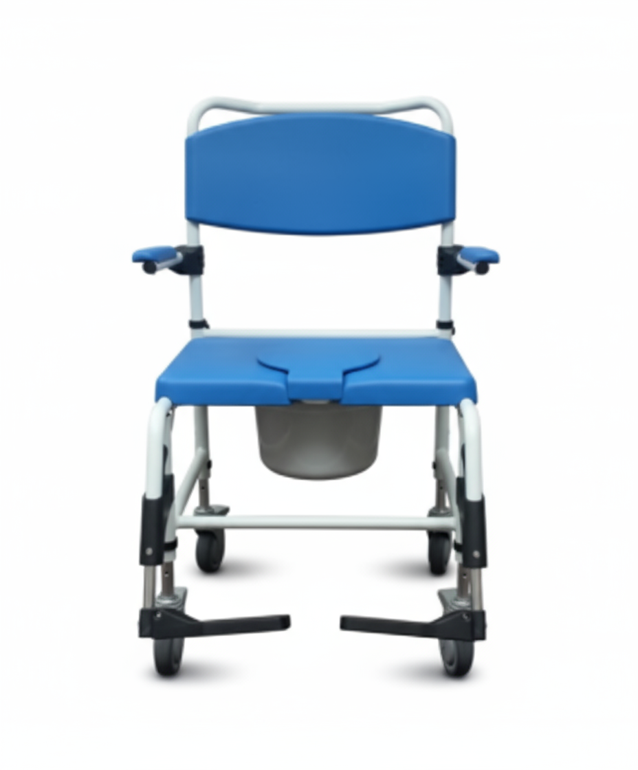 Drive Bariatric Rehab Commode Chair w/ Rear Locking Casters