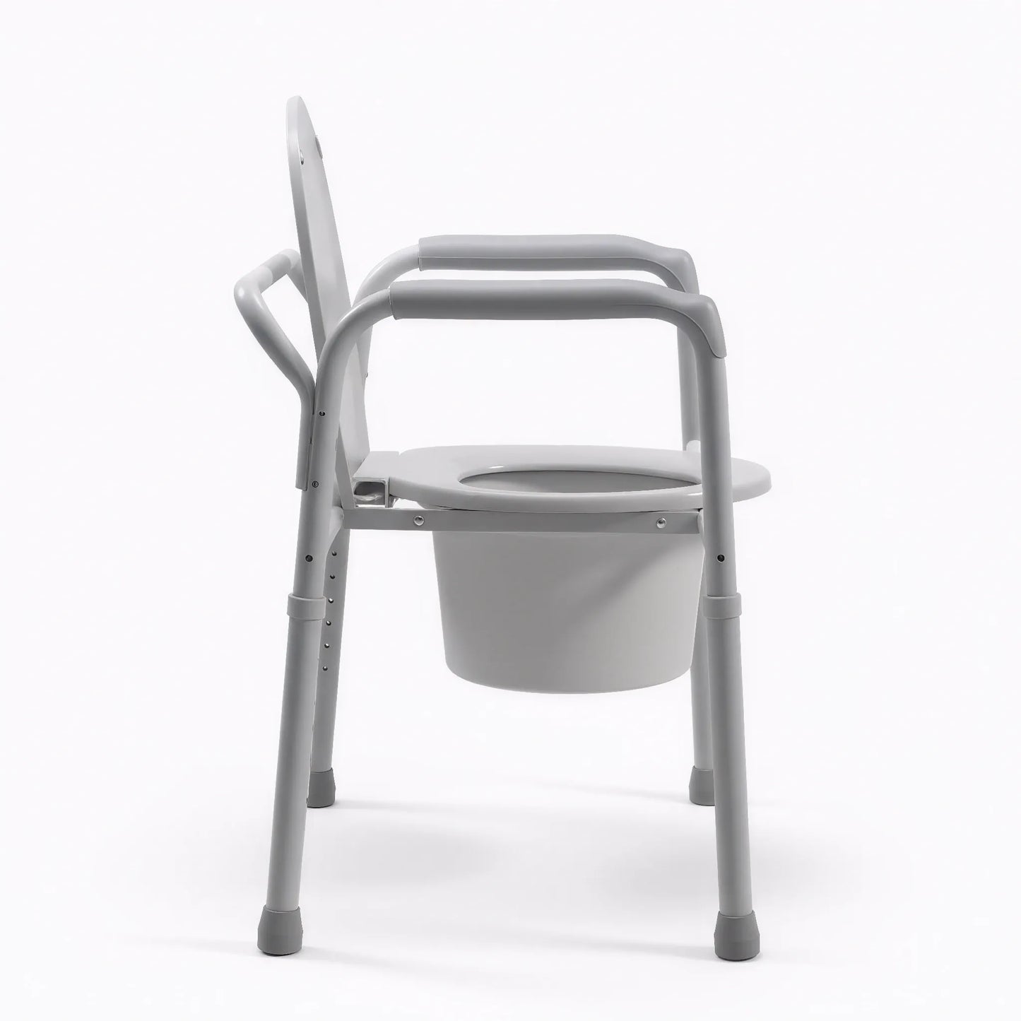 Deluxe Drop Arm Commode with Padded Seat