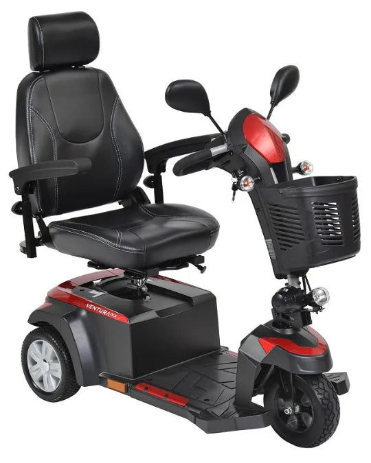 Close-up image of Drive Medical Ventura Three Wheel Scooters