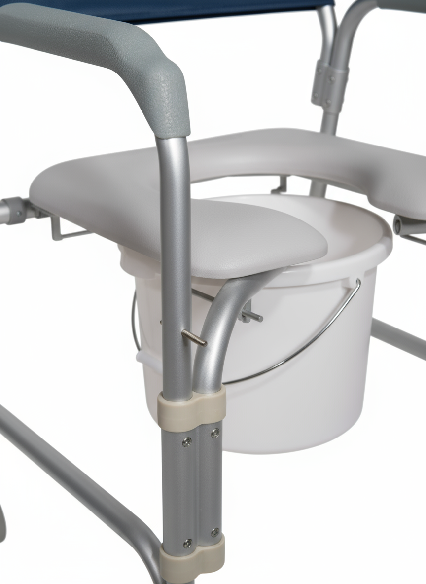 Drive Lightweight Portable Shower Chair Commode with Casters