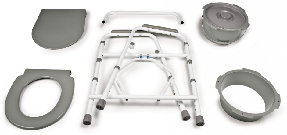 Graham-Field 3-In-1 Steel Folding Commode
