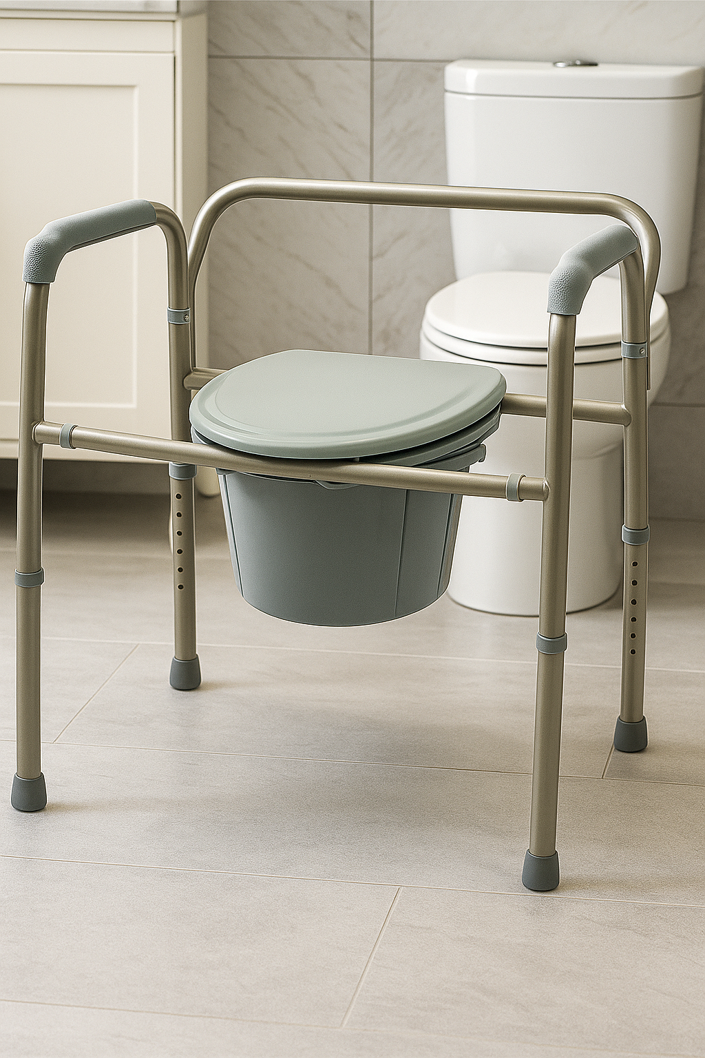 Bariatric Steel Folding Commode