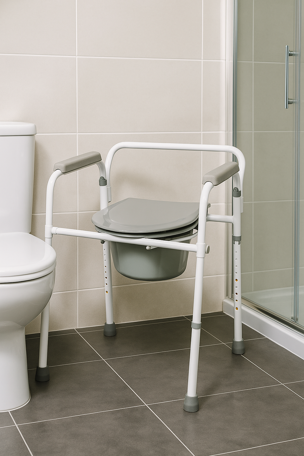 Graham-Field 3-In-1 Steel Folding Commode