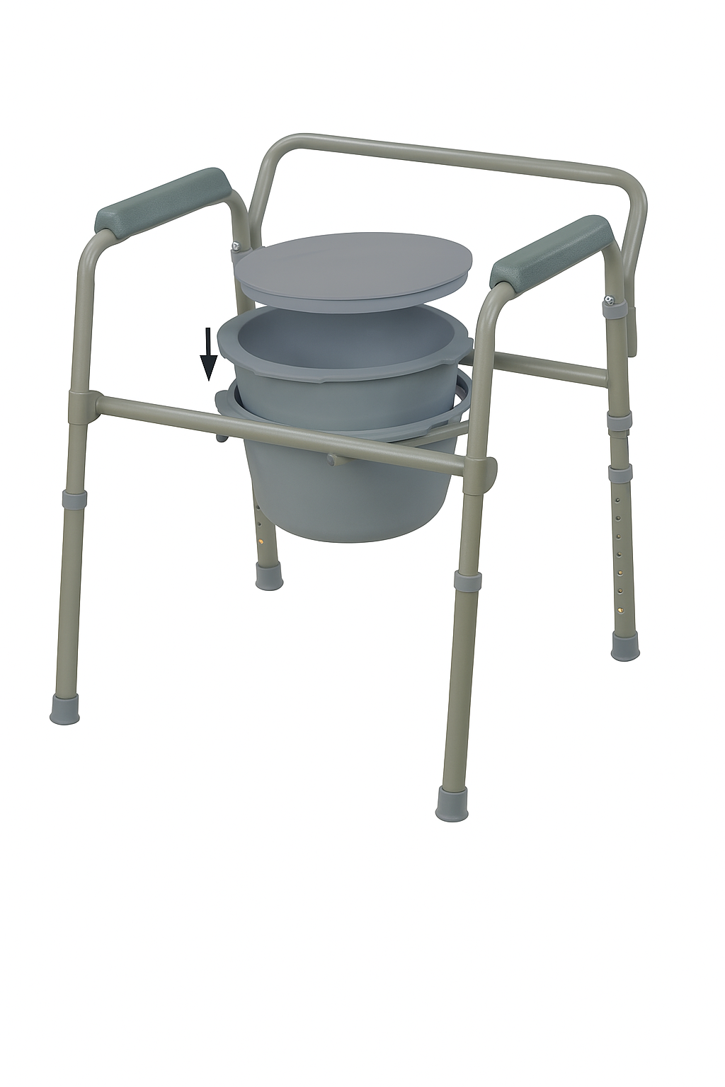 Drive Folding Steel Commode