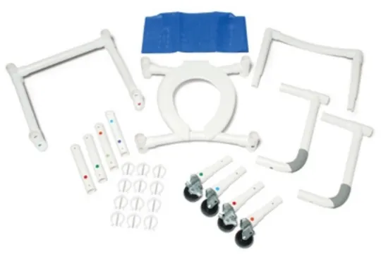 Lumex PVC Knock-Down Shower Commode Chair