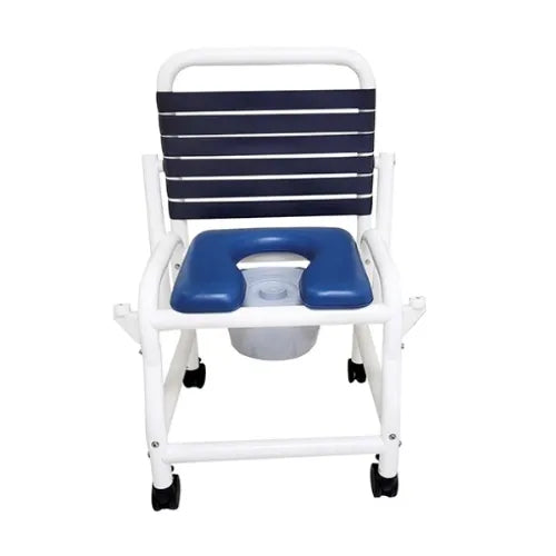 Mobile Shower Commode Chairs with Double Drop Arms and Infection Control by Mor-Medical
