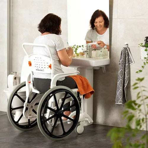Etac Clean Self-Propelled Wheelchair Shower/Commode Combo Chair