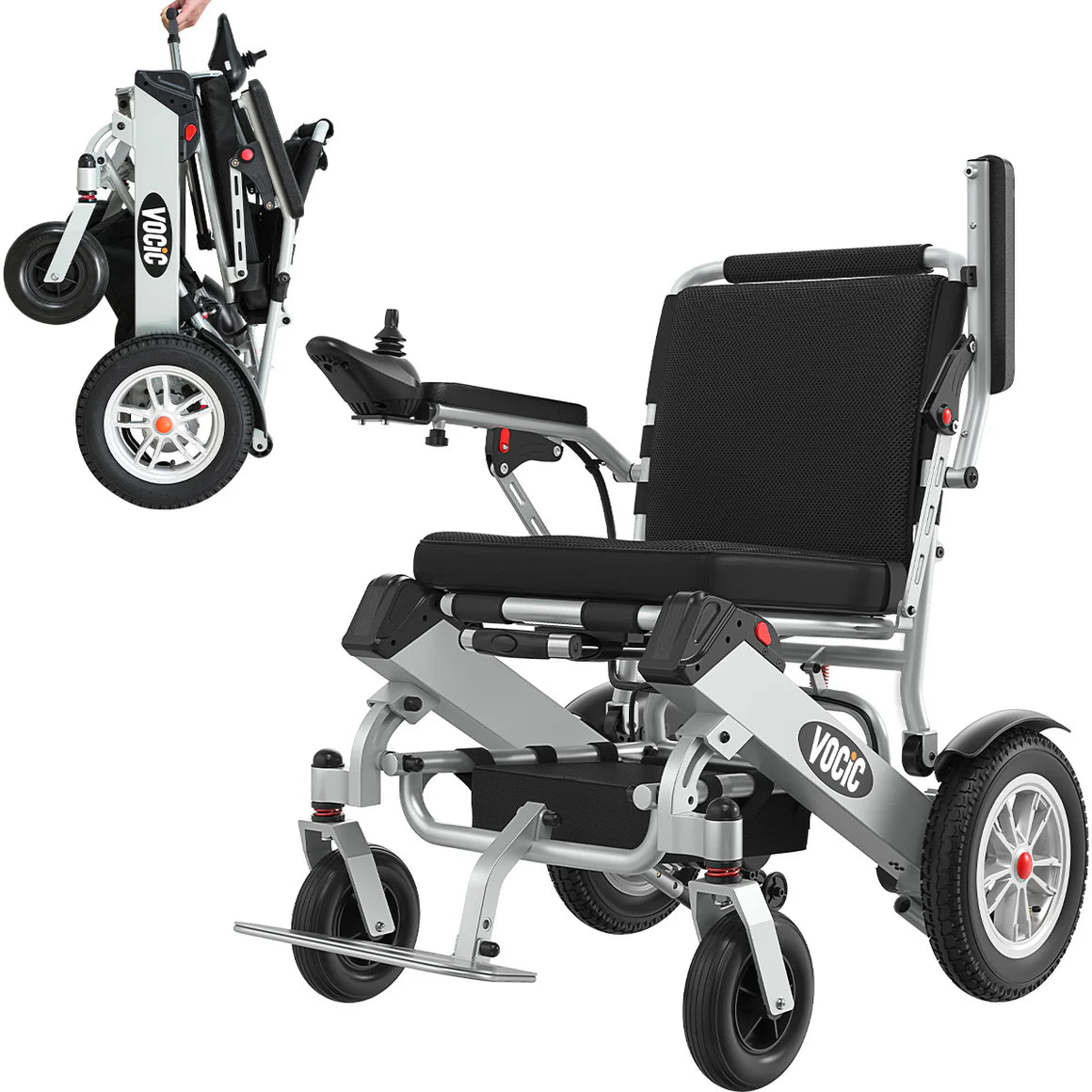 VOCIC V62 Folding Electric Wheelchair - Airline Approved