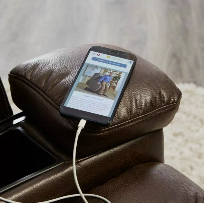 Close-up image of Rhea MaxiComfort Lift Recliner
