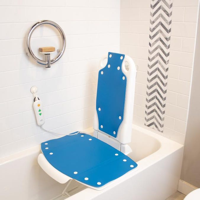 Close-up image of BathLyft Power Bathtub Lift