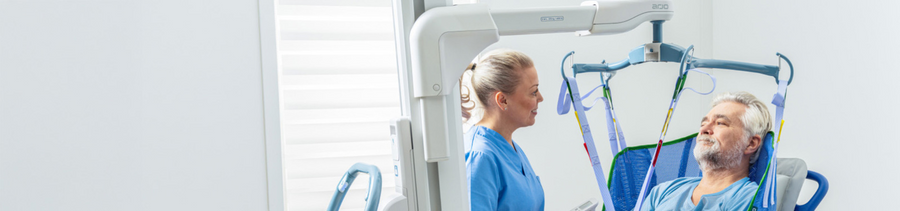 Brand image of Sara Flex Electric Sit-to-Stand Patient Transfer Aid by ArjoHuntleigh (FULLY ASSEMBLED)