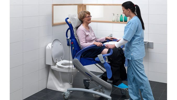 Close-up image of Carendo Hygiene Chair