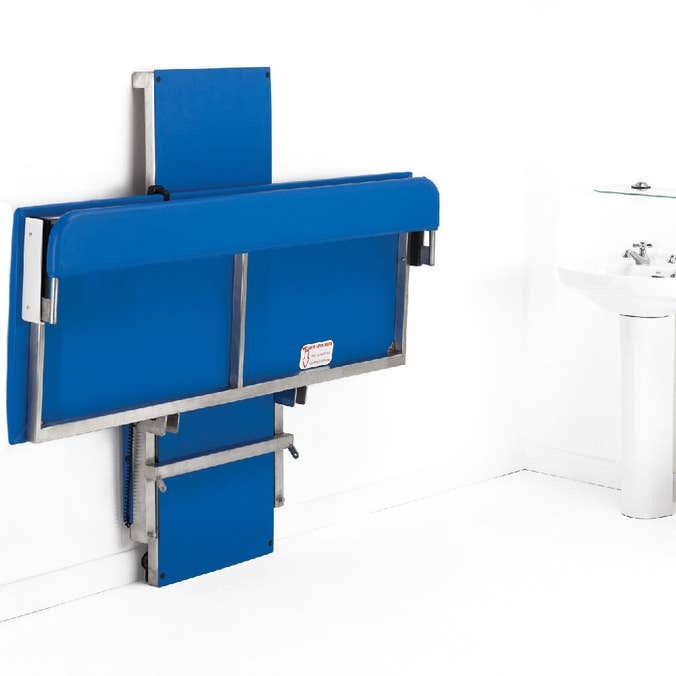 Close-up image of Smirthwaite Hi-Riser Changing Bench