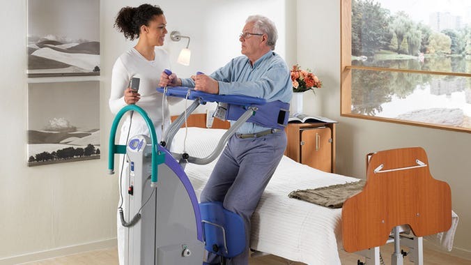 Close-up image of Sara Plus Power Standing Lift