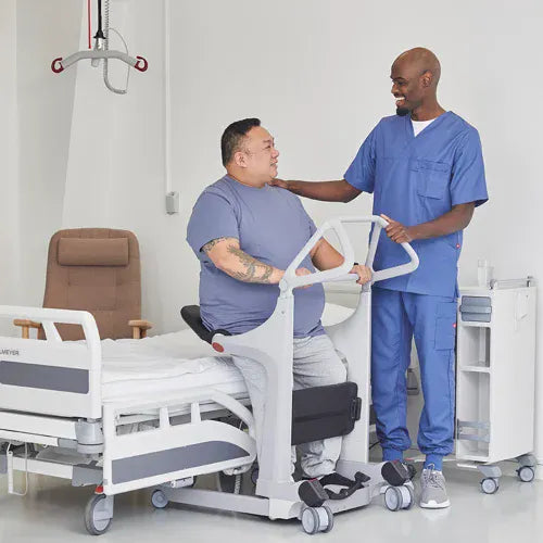 Close-up image of Molift Transfer Pro Sit to Stand Lift by Etac