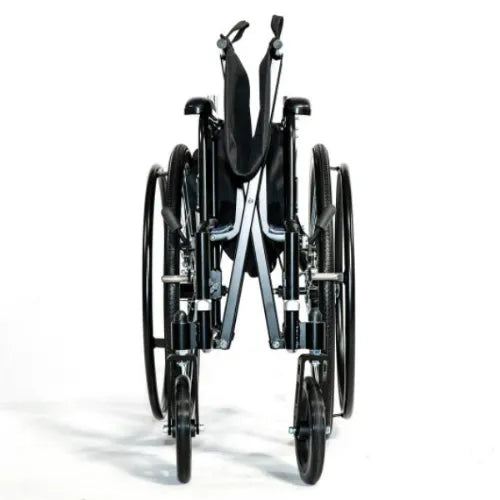 Ultra Lightweight Transport Chair with 22 Inches Extra Wide Seat and 350 Pounds Support By Feather Mobility