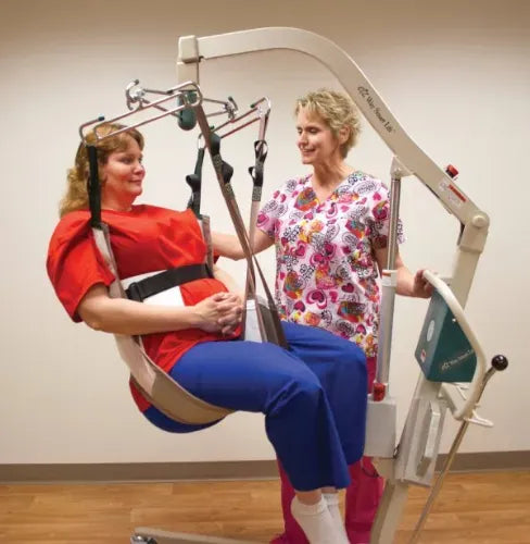 Close-up image of EZ Way Power Bariatric Patient Lift by Convaquip