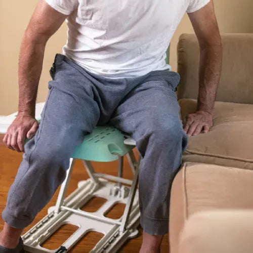 Close-up image of Portable Patient Floor Lift with 330 lbs. Lifting Capacity for Seated Floor Transfers from SuperHandy