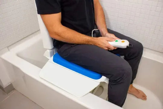 Close-up image of Tranquilo Electric Reclining Bath Lift by Platinum Health