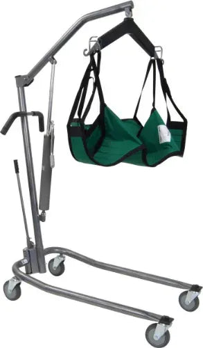 Close-up image of 3in. Caster Set for Drive Hydraulic Deluxe Chrome-Plated Patient Lift