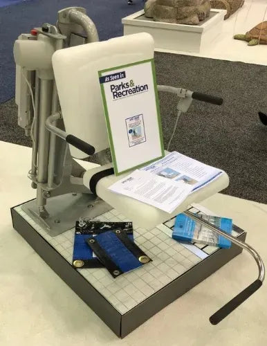 Close-up image of AQUA Buddy ADA Pool Lift Chair by Spectrum Products
