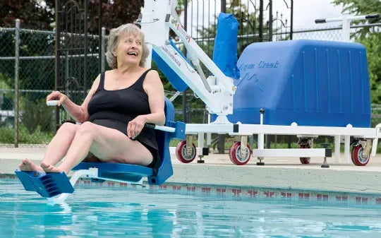 Aqua Creek Mighty Voyager Portable Pool Lift - ADA Compliant with 325 lbs. Weight Capacity