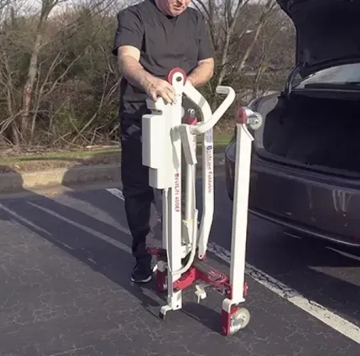 PL400EF Electric Patient Lift by Bestcare - Foldable and Portable