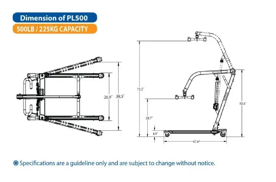PL500 Patient Lift - ProCare BestLift by BestCare