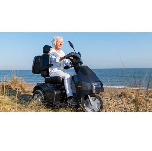 Electric Scooter for Heavy Adults 400lbs - Afiscooter S3 Wide Seat Scooter by Afikim