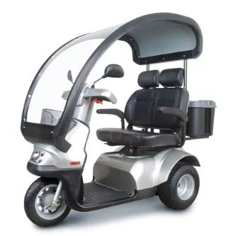 Electric Scooter for Heavy Adults 400lbs - Afiscooter S3 Wide Seat Scooter by Afikim