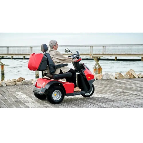 Electric Scooter for Heavy Adults 400lbs - Afiscooter S3 Wide Seat Scooter by Afikim