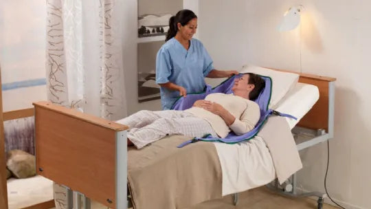 Electric Hospital Bed with Four Adjustable Sections and Domestic Design - Minute 2 by ARJO