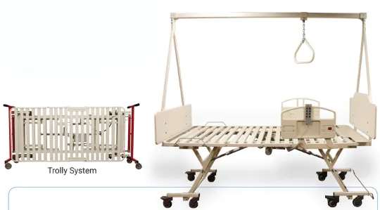 Bariatric Hospital Bed with Expandable Frame and Optional Built-In Scale by NOA Medical